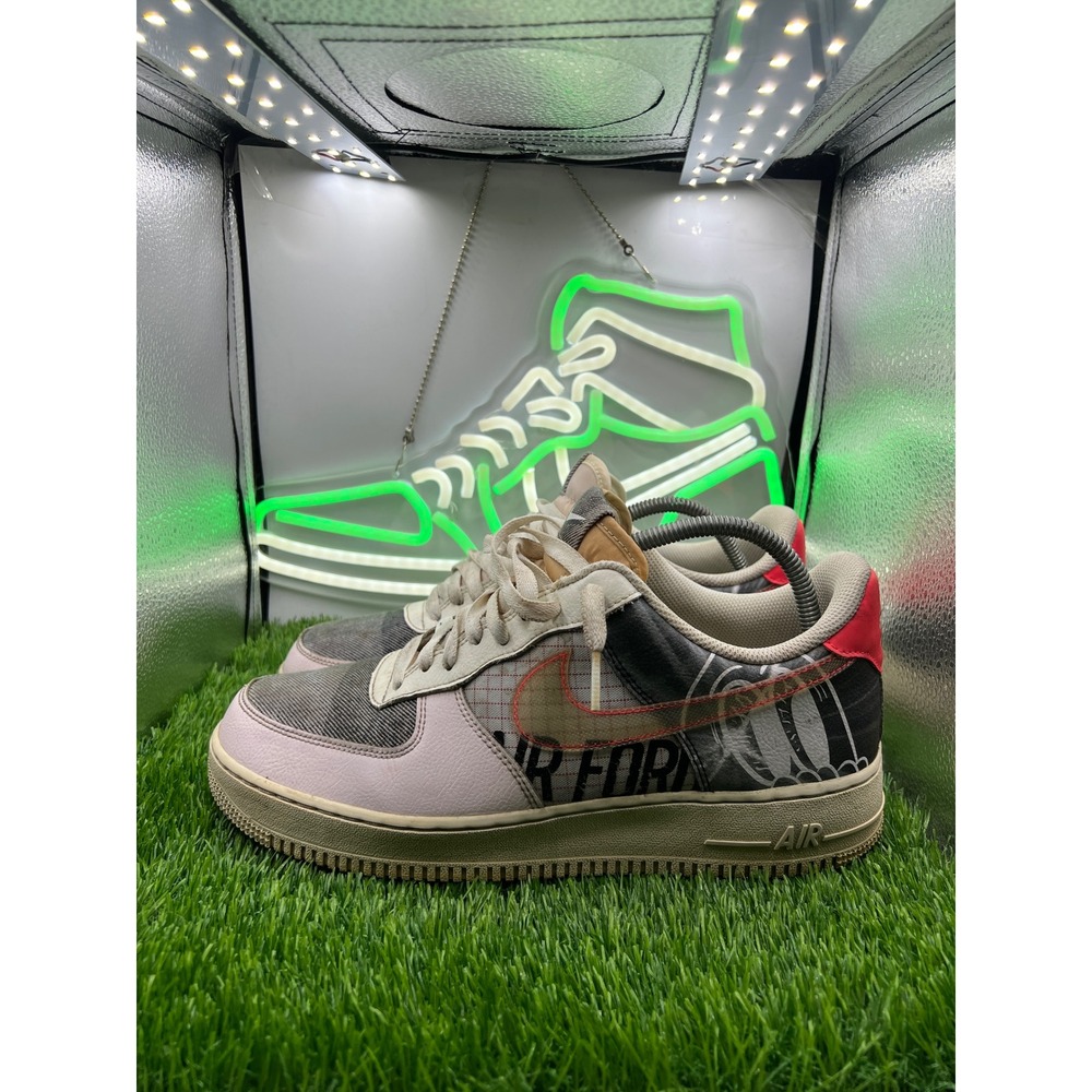 Nike Air Force 1 Low Ruohan Wang Mens 10.5 Multi Color Graphic CI0066-600 2019
